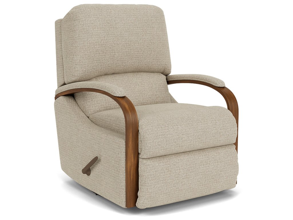 Woodlawn Fabric Swivel Gliding Recliner - image 3
