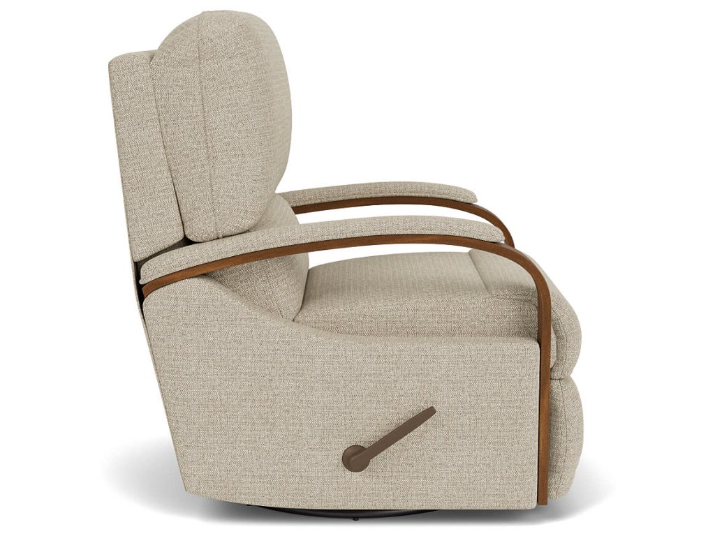 Woodlawn Fabric Swivel Gliding Recliner - image 6