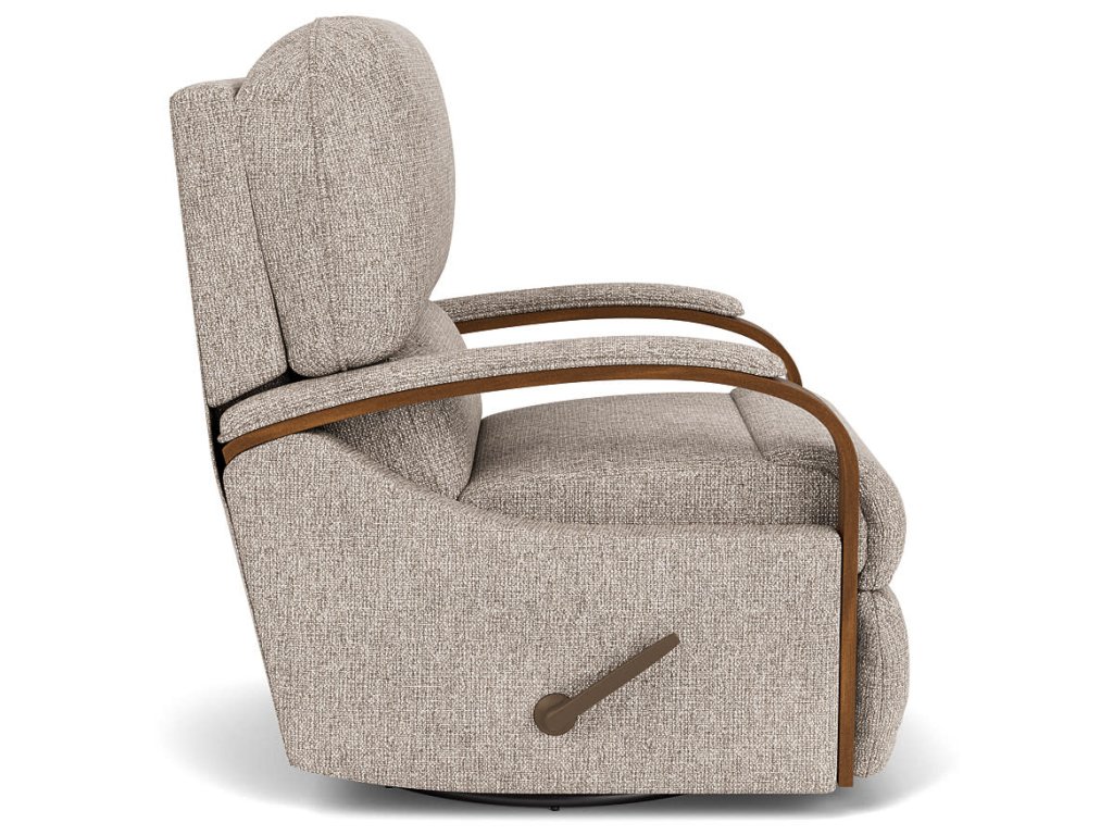 Woodlawn Fabric Swivel Gliding Recliner - image 7