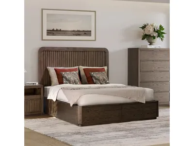 Athens Queen Panel Storage Bed