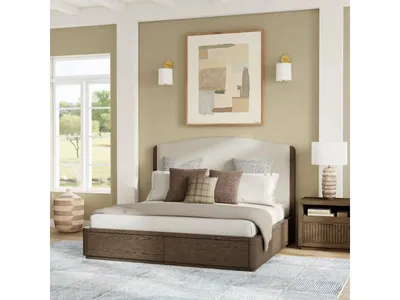 Athens King Upholstered Storage Bed