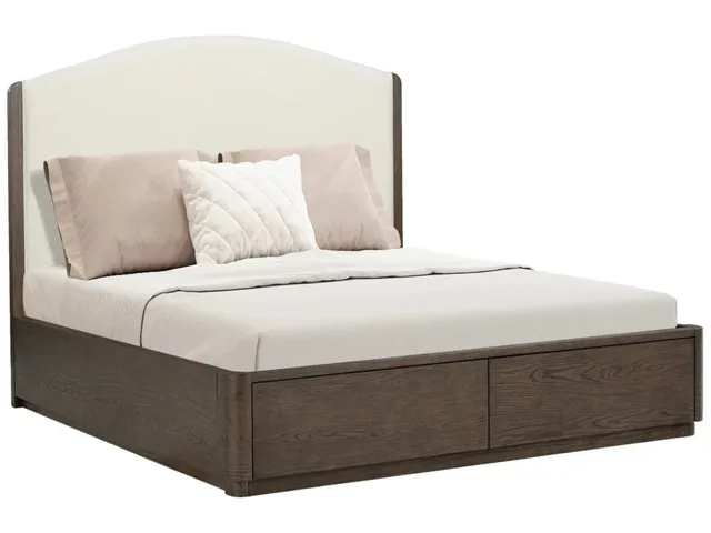 Athens Queen Upholstered Storage Bed