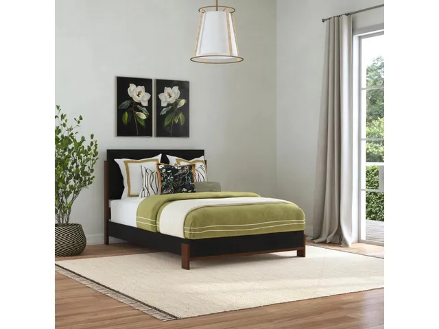 Waterfall Queen Panel Bed