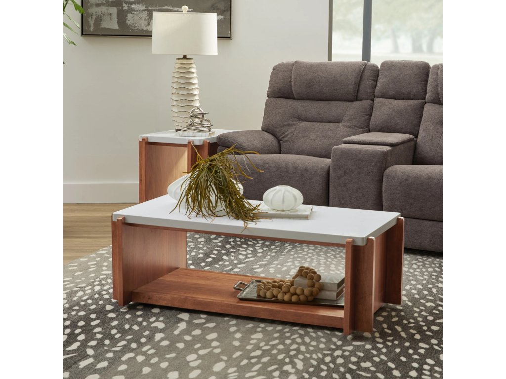Lincoln Rectangular Coffee Table with Casters - image 1