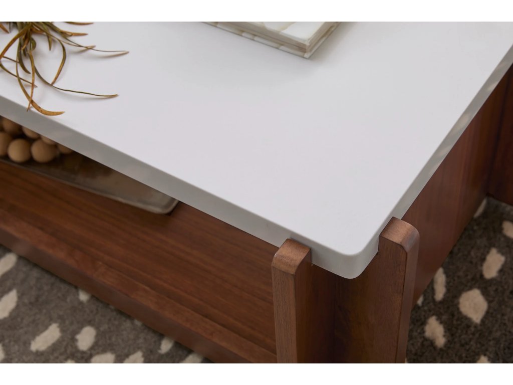 Lincoln Rectangular Coffee Table with Casters - image 5