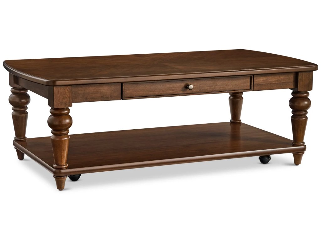 Bellevue Rectangular Coffee Table with Casters - main image