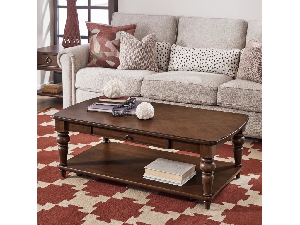 Bellevue Rectangular Coffee Table with Casters - image 1