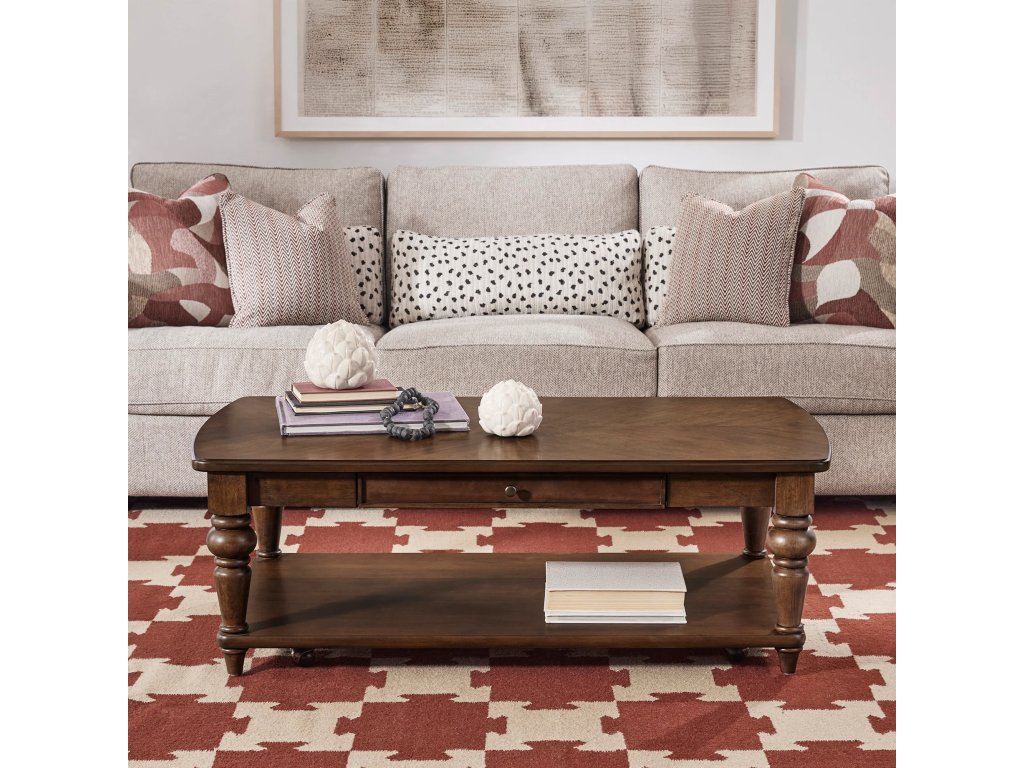 Bellevue Rectangular Coffee Table with Casters - image 8