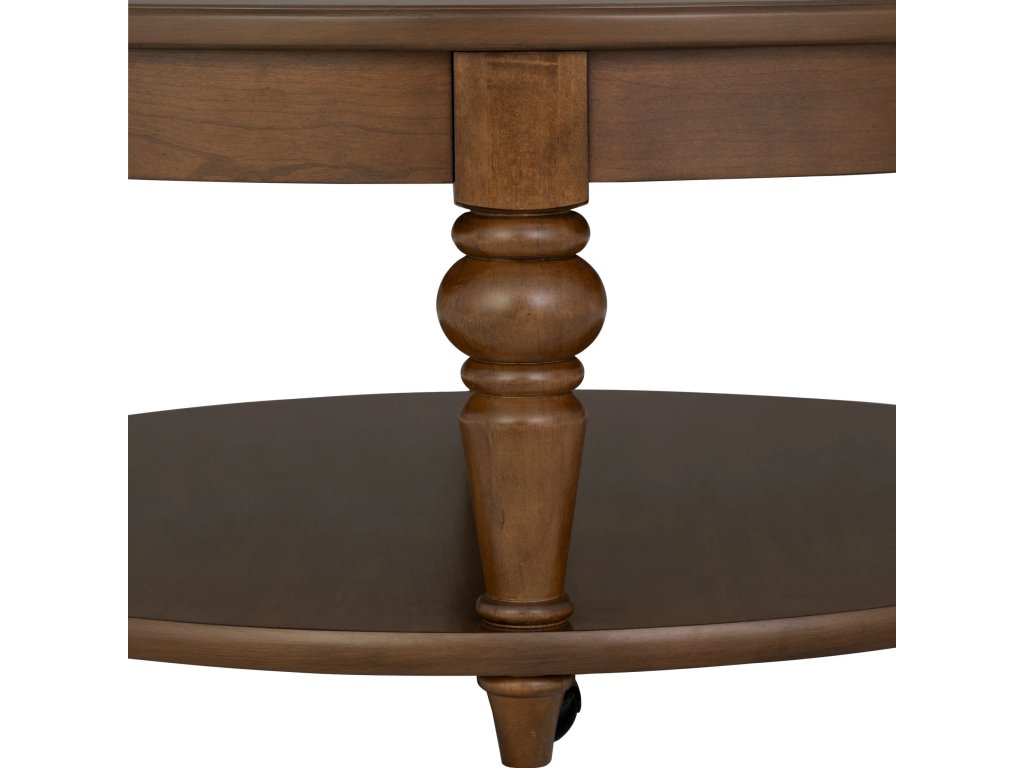 Bellevue Round Coffee Table with Casters - image 6