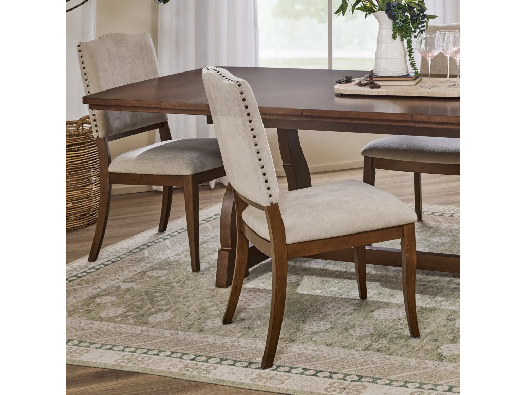 Bellevue Pair of Upholstered Dining Chairs - image 1