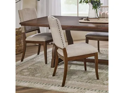Bellevue Pair of Upholstered Dining Chairs