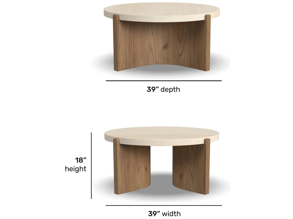 Eclipse Brown Round Coffee table - image 4