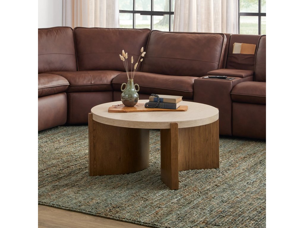Eclipse Brown Round Coffee table - image 5