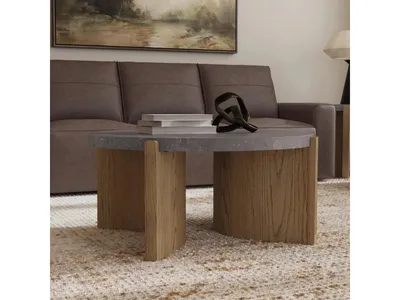 Eclipse Brown Round Coffee table - Alternative View