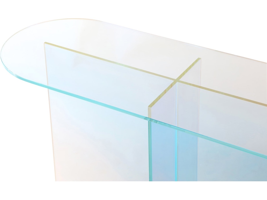 Fomo Console Table in Iridescent Glass - image 1