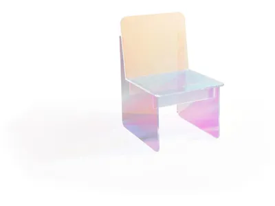 Fomo Iridescent Acrylic Accent Chair
