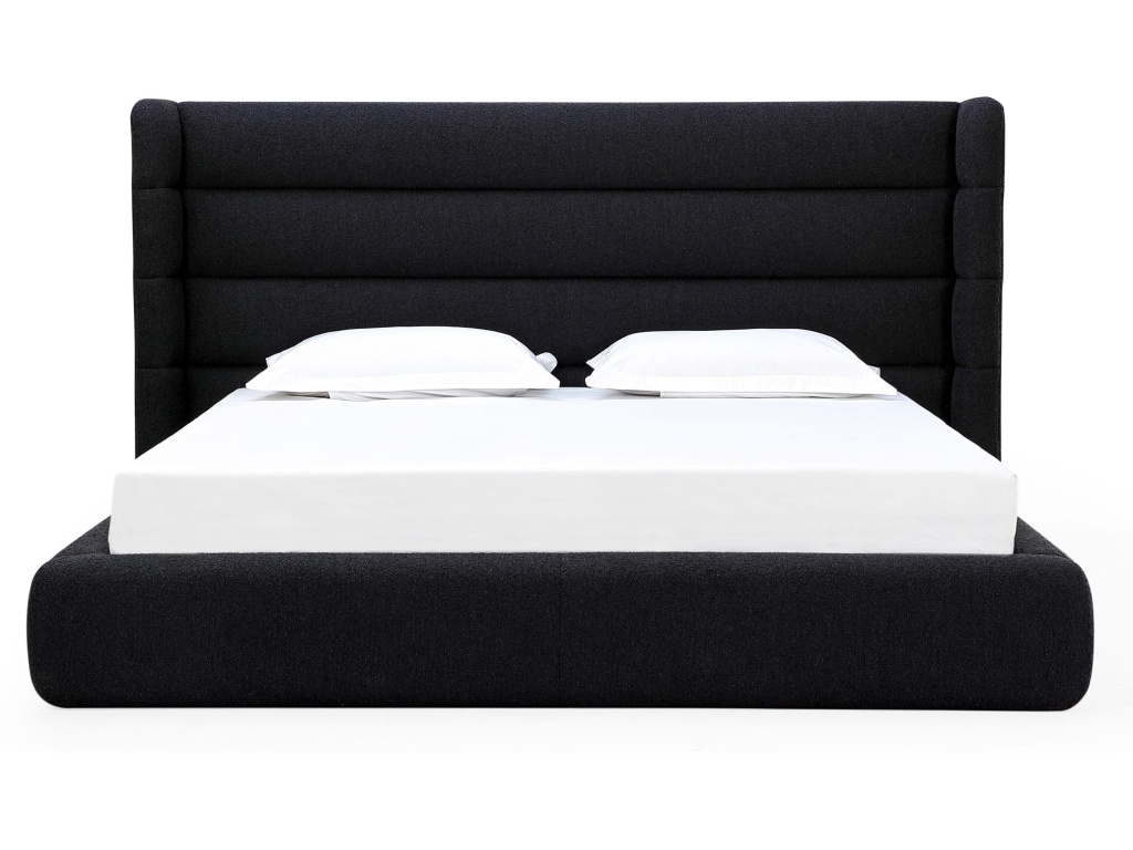 Frank Upholstered Wingback Platform Bed in Ember Boucle - image 2