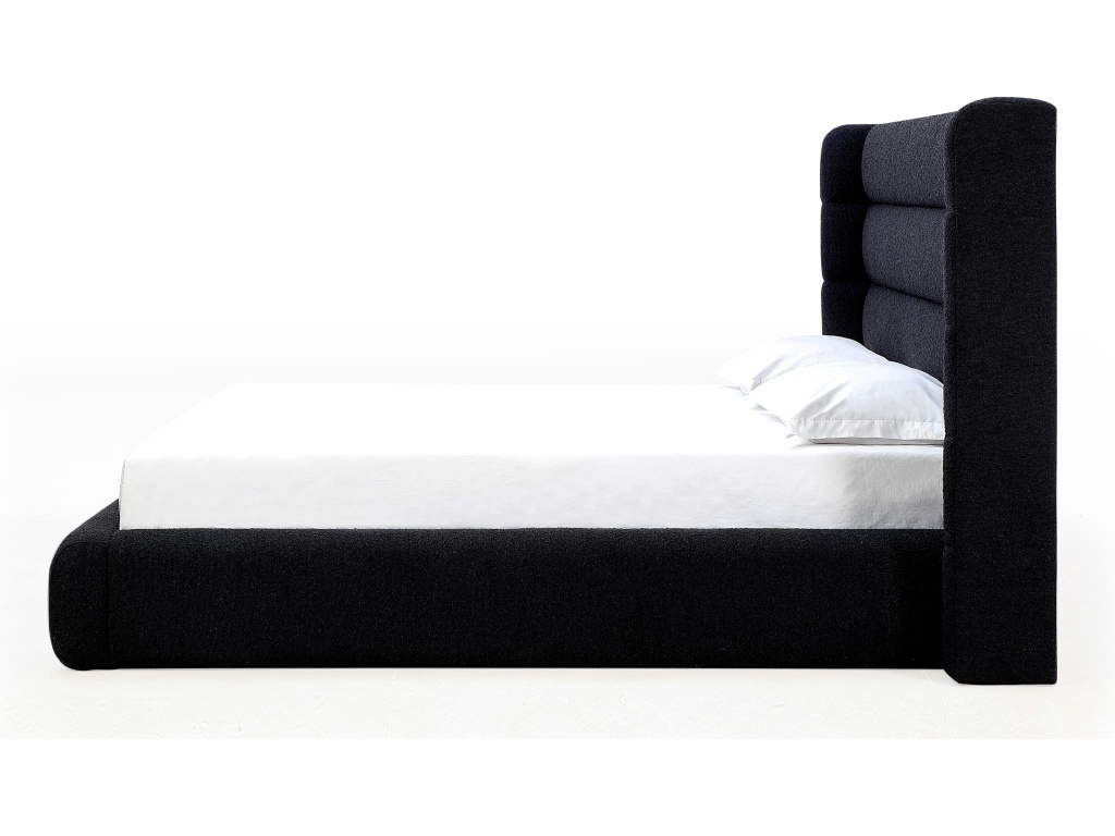 Frank Upholstered Wingback Platform Bed in Ember Boucle - image 4