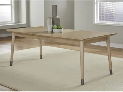 Franklin Extendable White Oak Dining Table in Au Natural