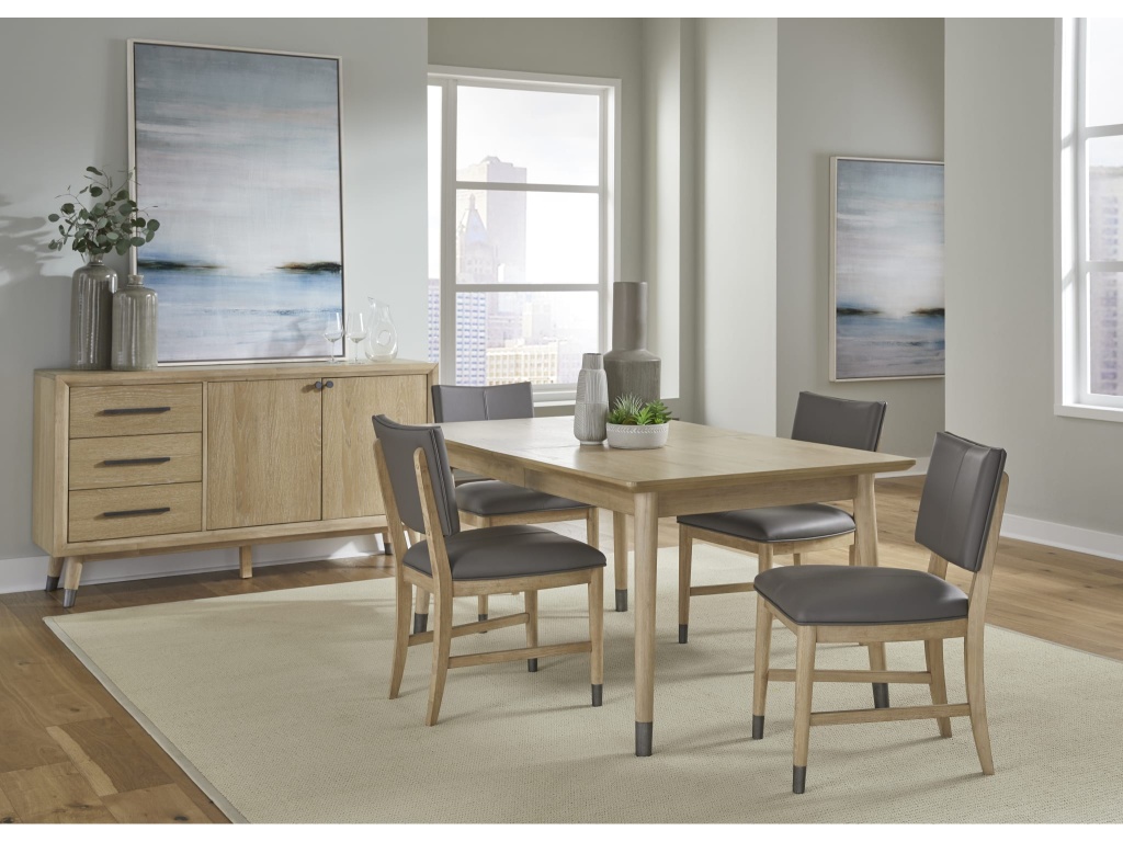 Franklin Extendable White Oak Dining Table in Au Natural - image 3