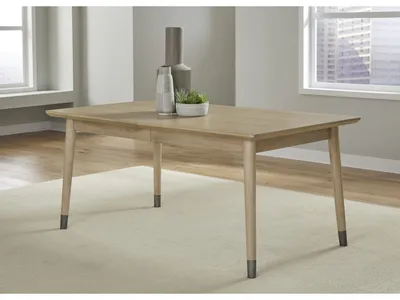 Franklin Extendable White Oak Dining Table in Au Natural