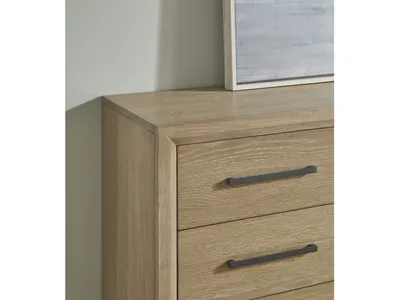 Franklin Three Drawer Two Door White Oak Sideboard in Au Natural