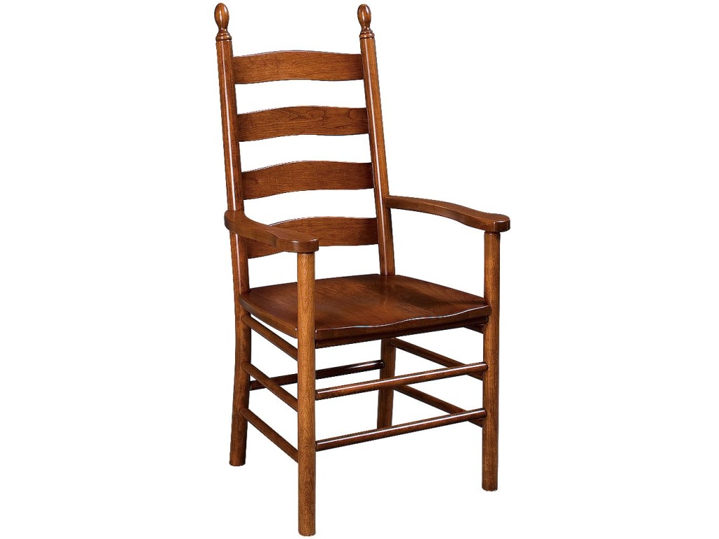 Zimmerman Chair Shaker Ladderback Arm Chair, alternate view 1