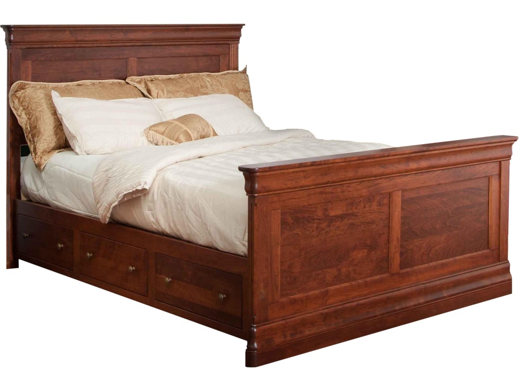 Panel Bed With Footboard Storage - image 1