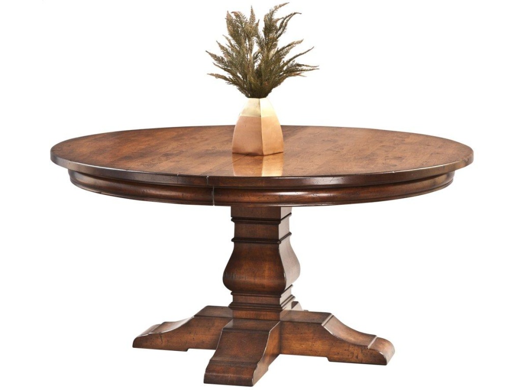54" Tuscany Pedestal Round Extension Table - main image