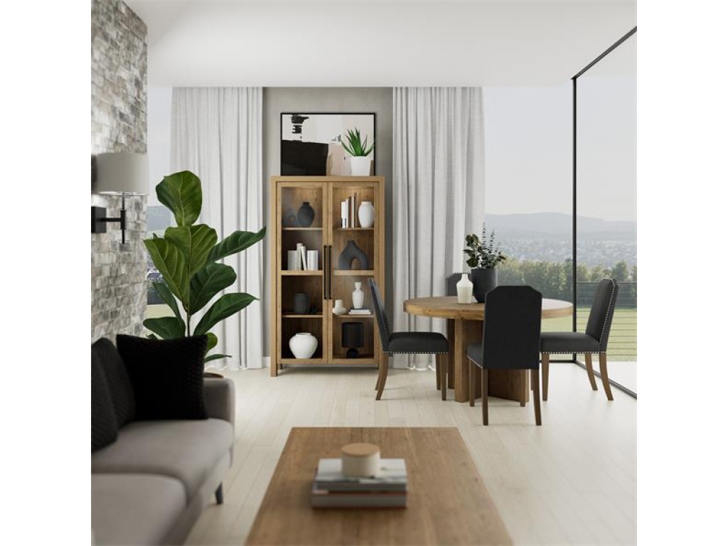 Clipped Top Upholstered Chair - image 1