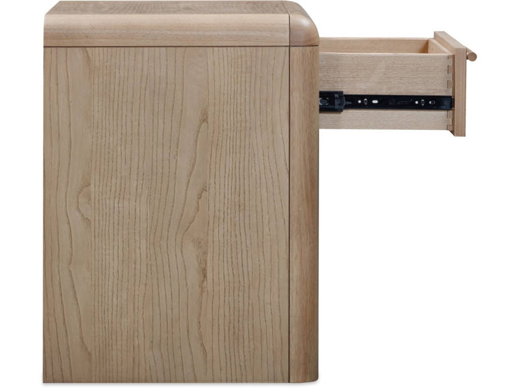 Furano One Drawer One Shelf Ash Wood Nightstand in Ginger - image 3