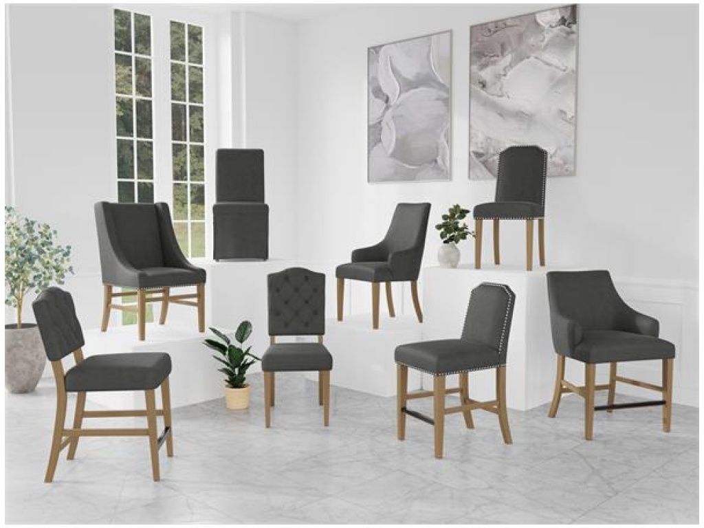 Button Tufted Upholstered Chair - image 4