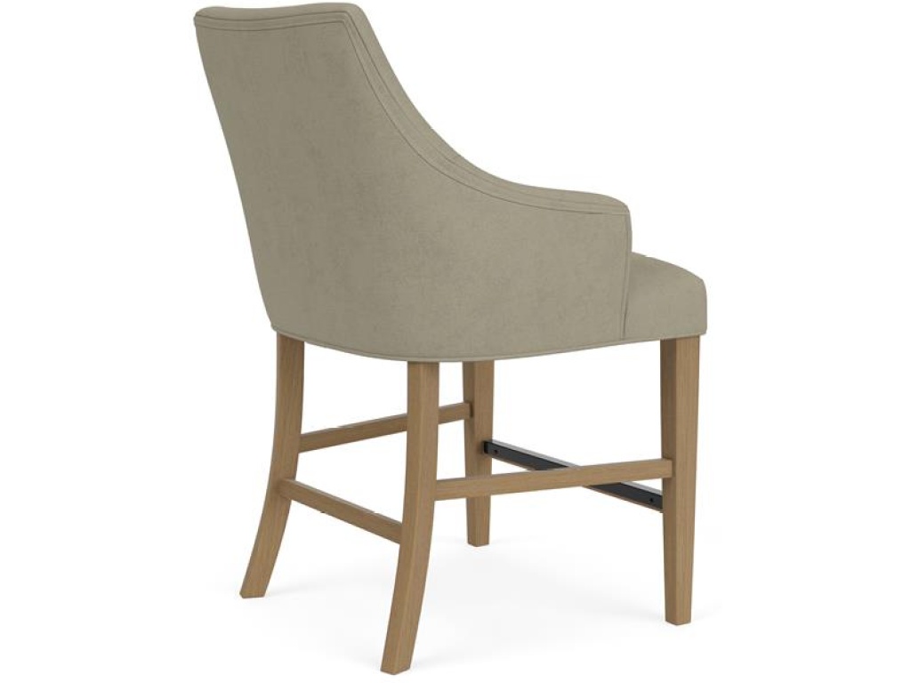 Swoop Arm Upholstered Stool - image 3