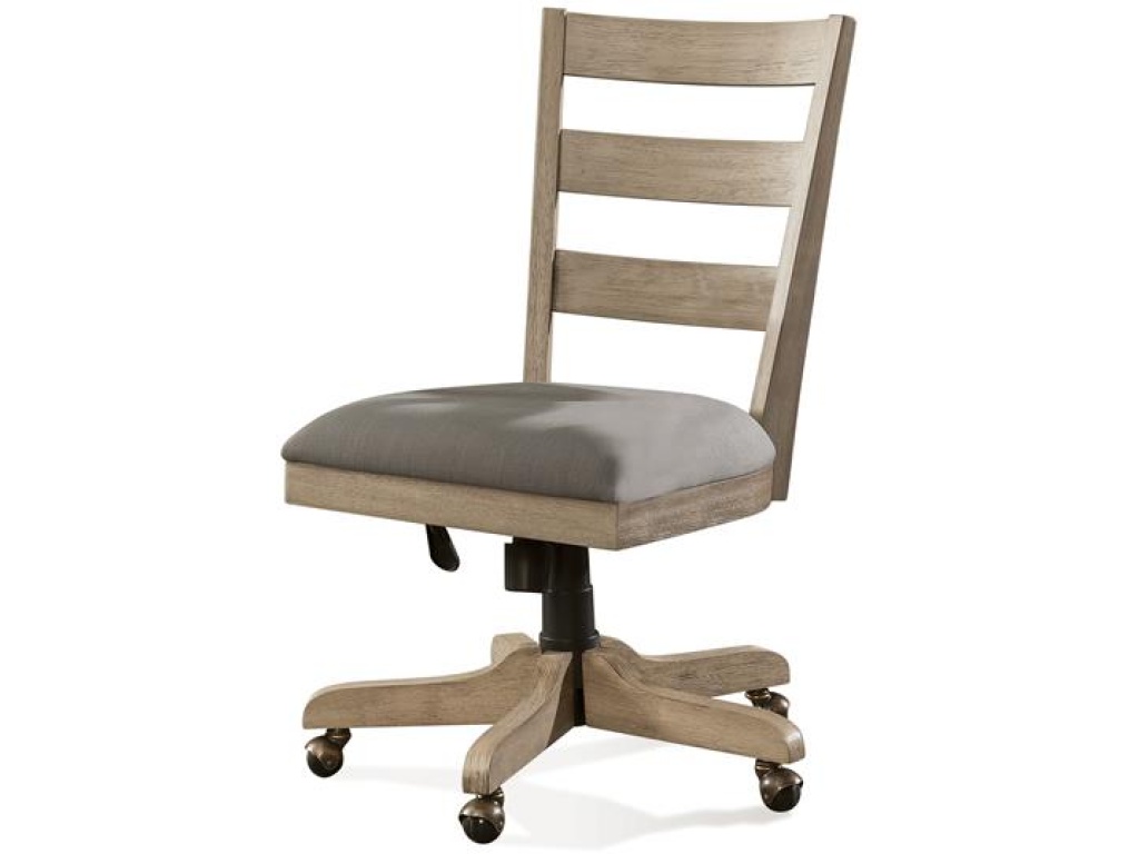 Wood Back Upholstered Desk Chair - image 1