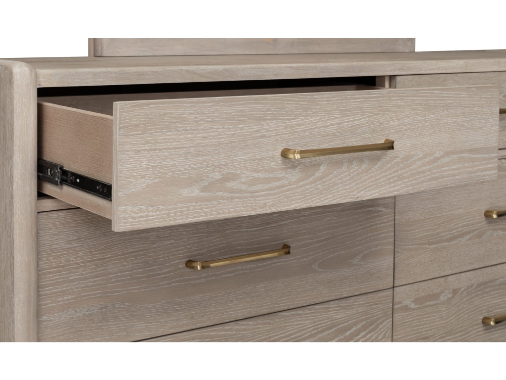 Gardenia Six Drawer Oak Wood Dresser in Chai - image 8