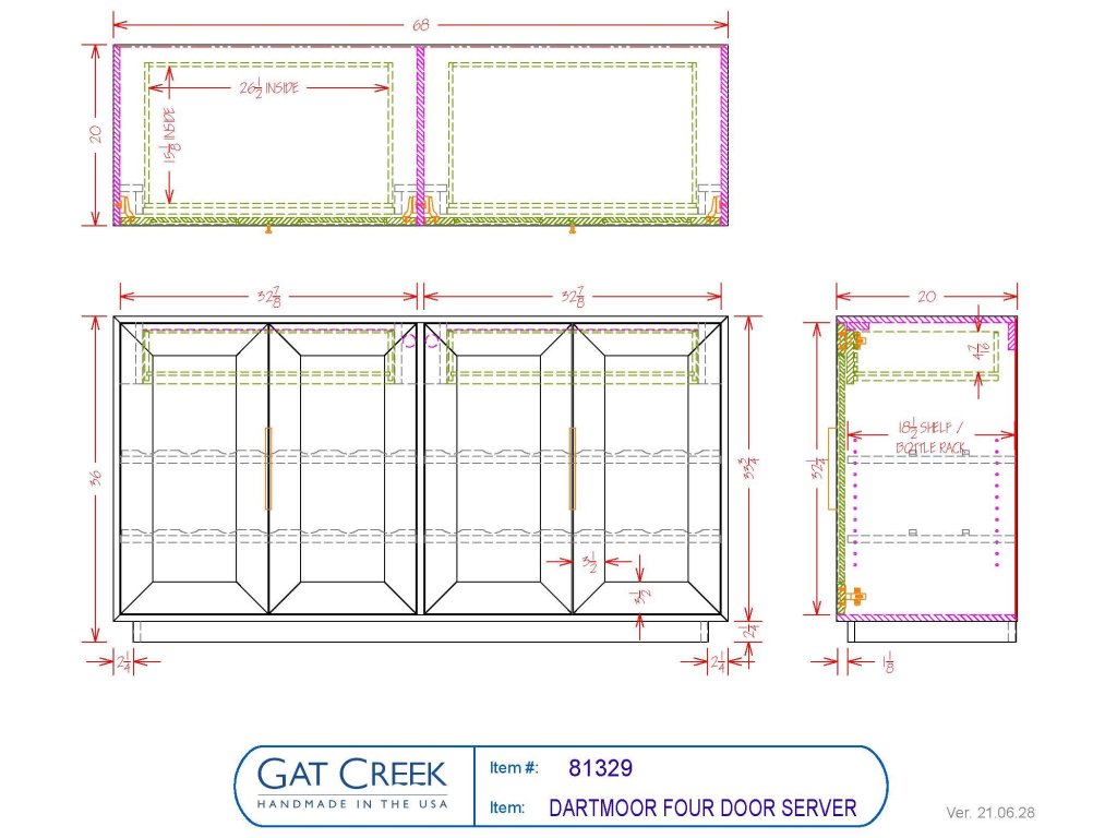 Dartmoor Four Door Server - image 7