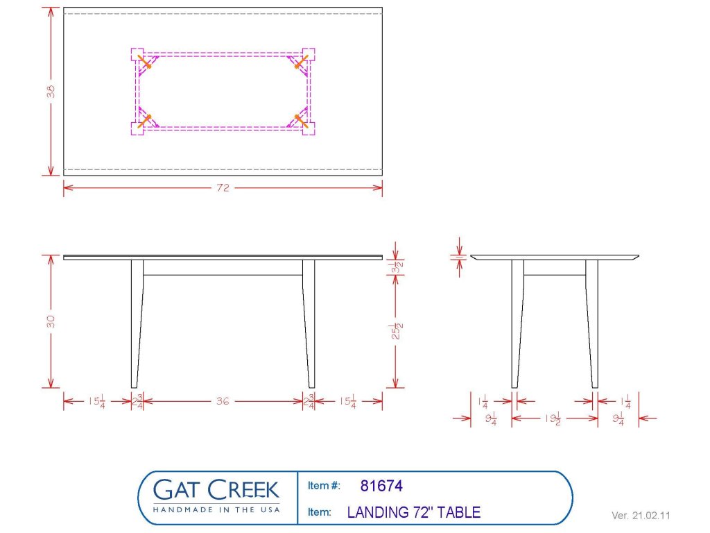 72" Landing Table - image 5