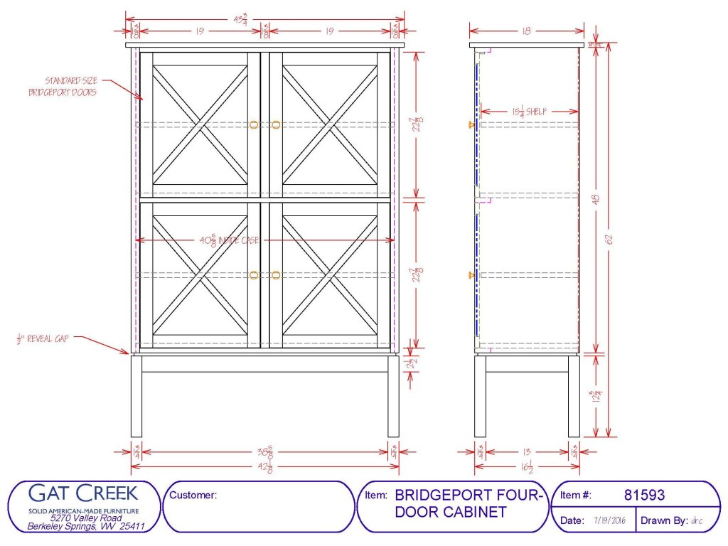 Bridgeport Four Door Cabinet - image 3
