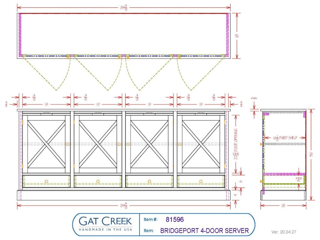 Bridgeport Four Door Server - image 4
