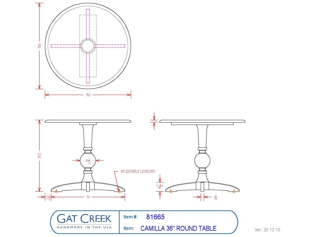 36" Camilla Round Table - image 3