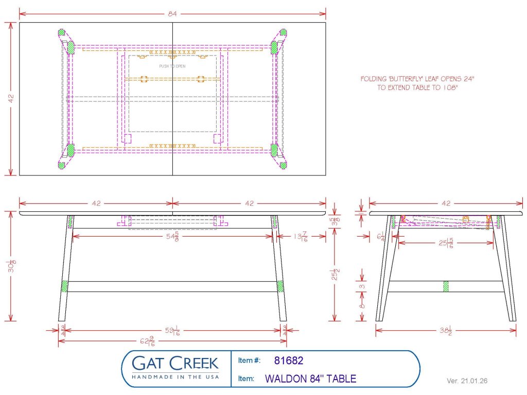 84" Waldon Table - image 4
