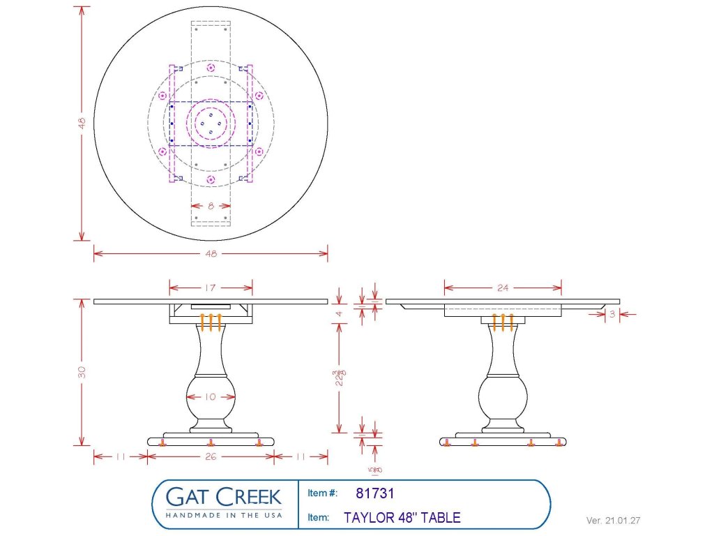 48" Taylor Table - image 3