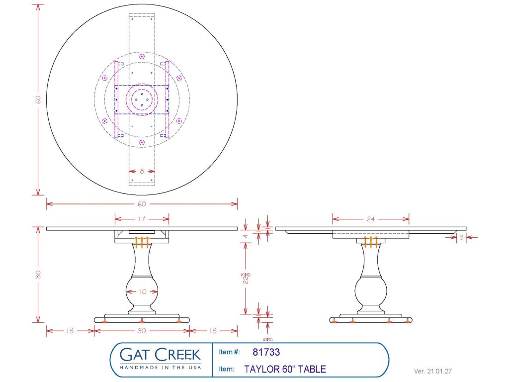 48" Taylor Table - image 5