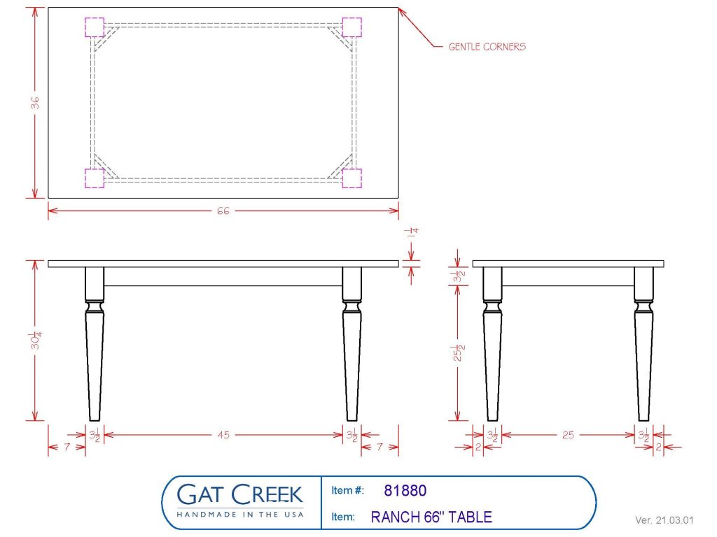90" Ranch Table - image 3