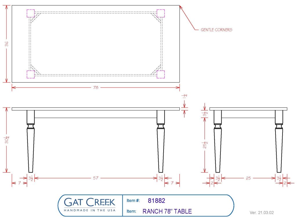 90" Ranch Table - image 4