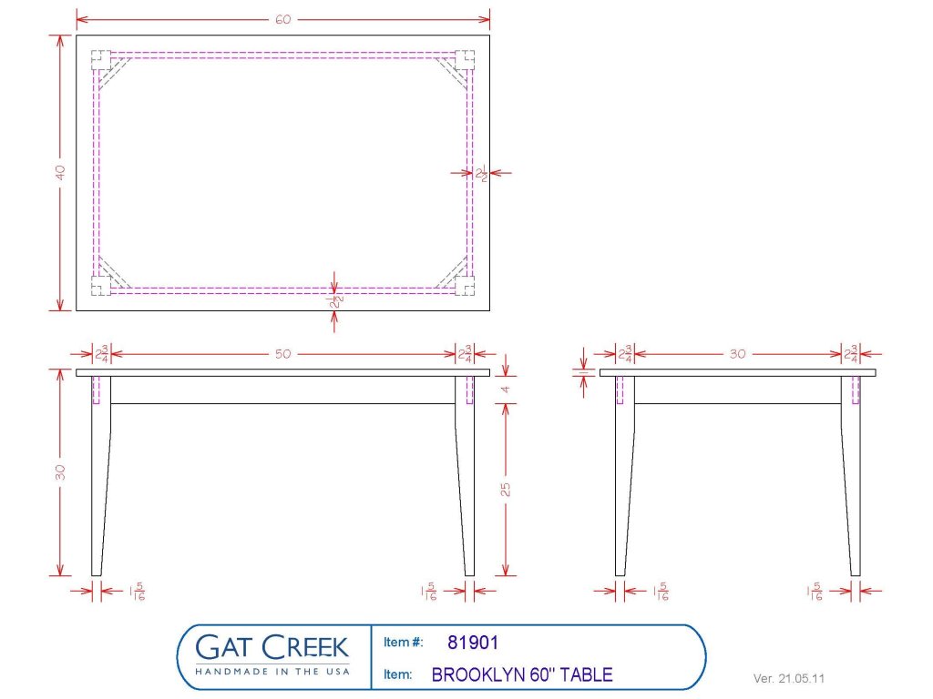 48" Brooklyn Table - image 5
