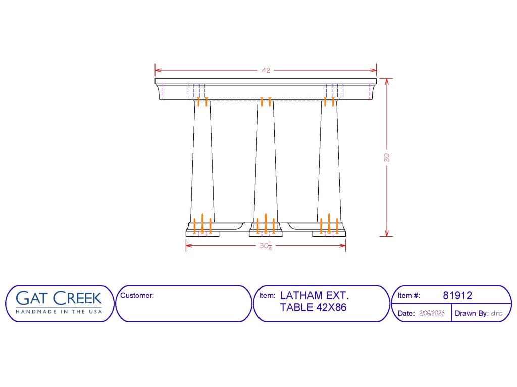 Gat Creek 86" Latham Pedestal Dining Table, alternate view 9