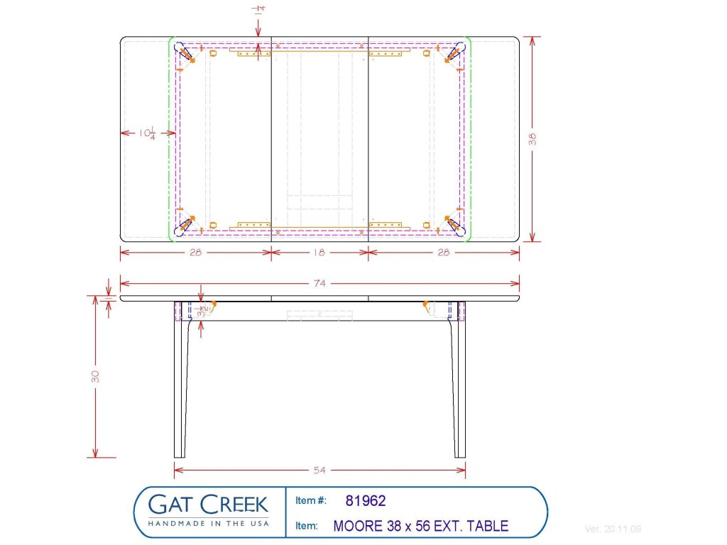 78" Moore Table - image 1
