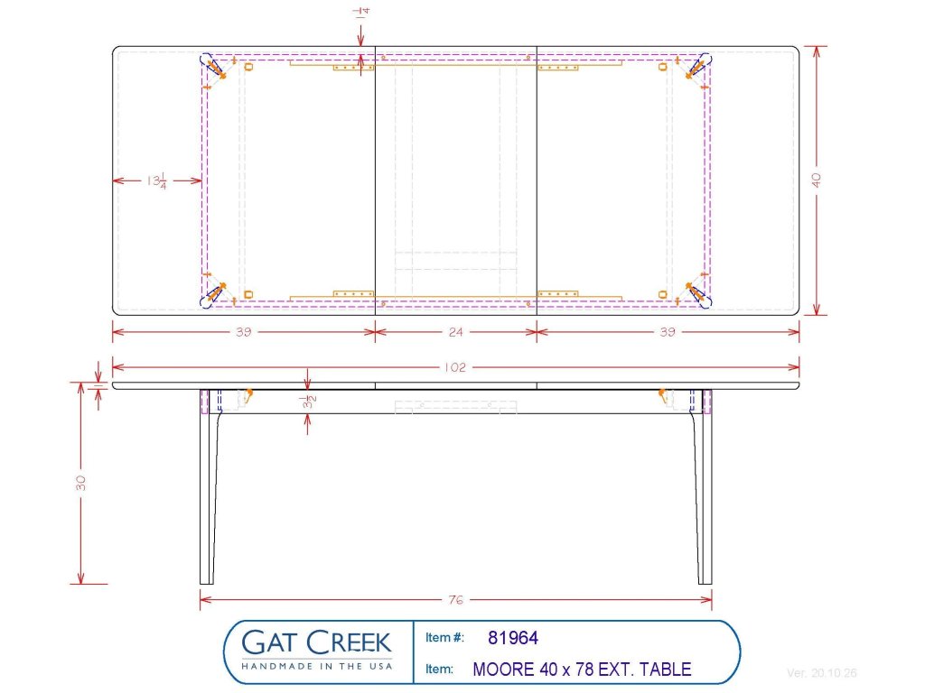 78" Moore Table - image 2