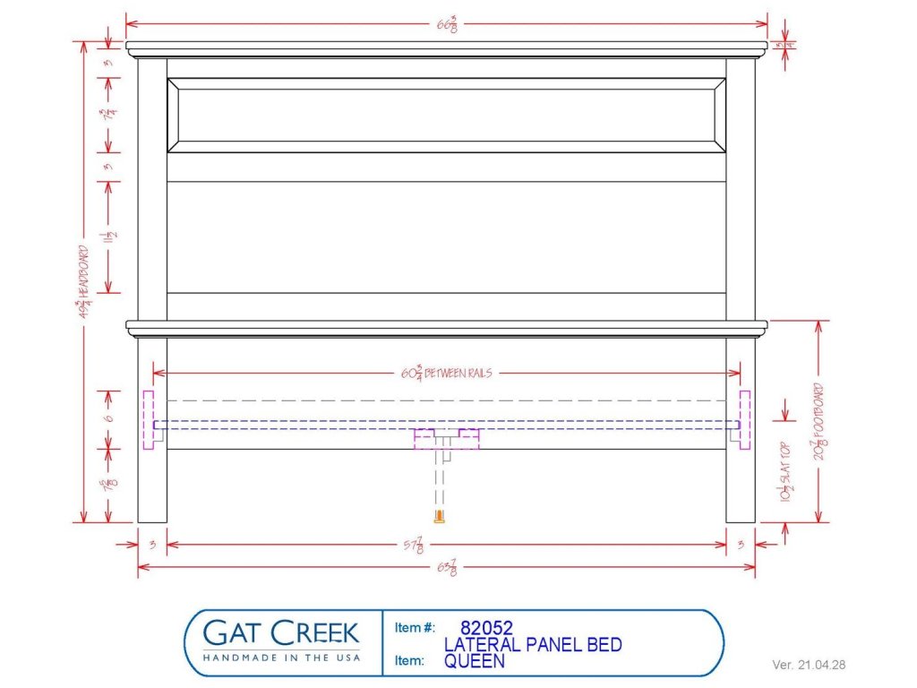 Lateral Panel Storage Bed - King - image 2
